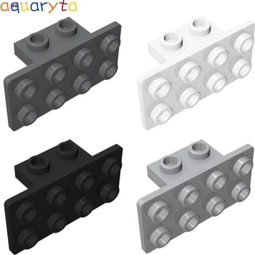 Aquaryta 20pcs Bracket 1x2-2x4 Special Plates Building Blocks MOC Part Compatible With 93274 DIY Educational Toys for Teens