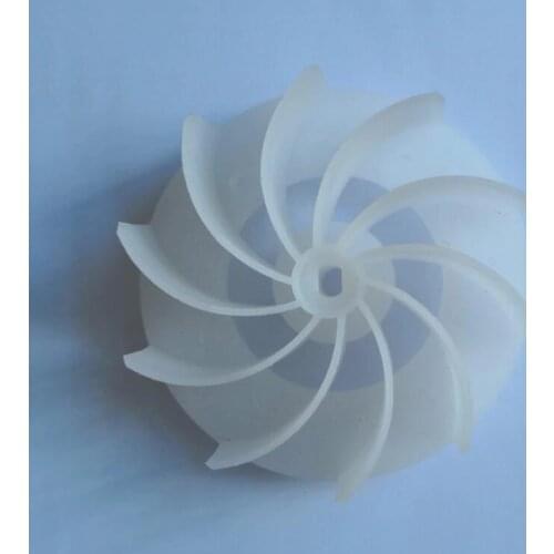 Diameter 106mm hole 6X8mm computer blower or dryer accessories motor fan blades white 10-blade