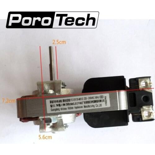 Brandnew original microwave fan motor for midea MDT-10CEF 220V 18W 2 pin Replacement parts microwave Oven parts cctv accessories