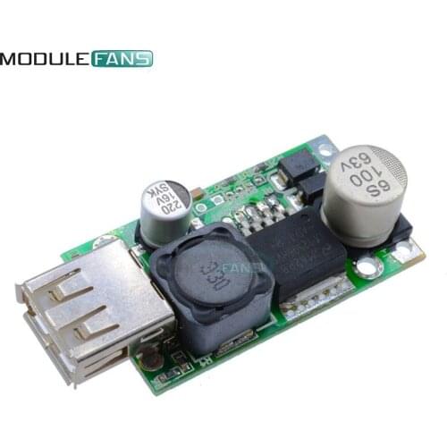 LM2596HV 5V DC-DC Step Down Buck Converter Board Module 9V 12V 24V 36V 48V to 5V 3A USB Charger Module