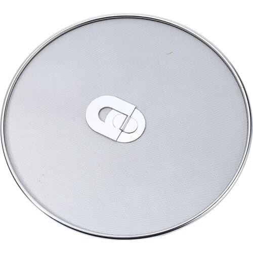 Mayitr 1pcs Oil Splatter Screens Stainless Steel Mesh Fat Cover Useful Frying Pan Lid Kitchen Gadgets Cooking tool 29cm/33cm