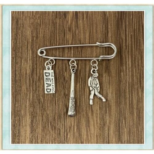 2020/1 new walk DEAD pin logo, creative denim collar badge brooch, gift clothing accessories