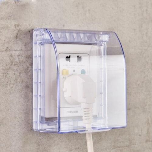 Switch Socket Waterproof Box Outdoor Bathroom Transparent Splash Case Battery Car Charging Pile Rain Cover Home Supplies