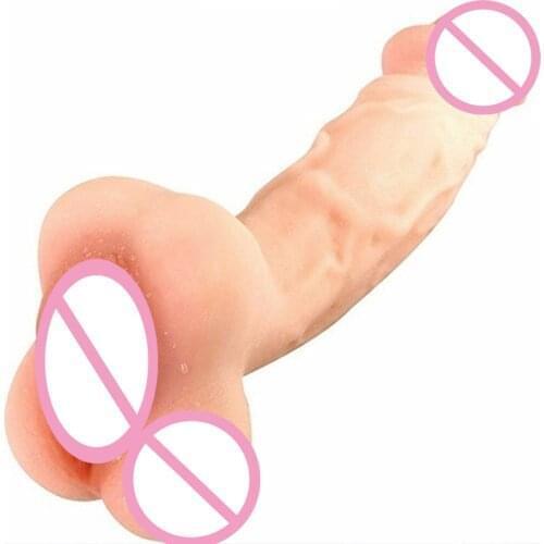 Realistic Soft Dildo Vagina Men Masturbator Pocket Pussy Penis Hollow Sleeve Extender Unisex Sex Products Gay Toy for Men