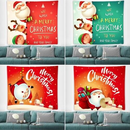 Christmas Tapestry Wall Hanging Xmas Wall Tapestry Santa Claus Wall Decor New Year Tapestry Christmas Gift Home Decor