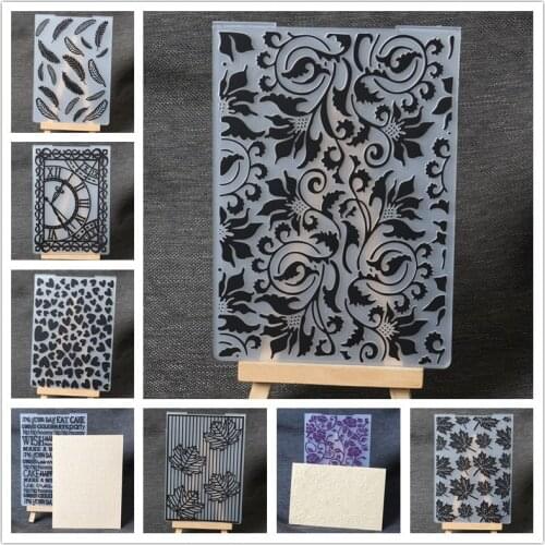Heart Flower Lace Leaves Plastic Embossing Folder for Scrapbooking Paper Card Making DIY Album Scrapbooking Decoration