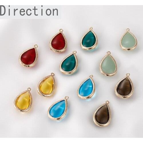 Symphony crystal glass phnom penh water drop pendant DIY handmade earring necklace bracelet jewelry accessories material