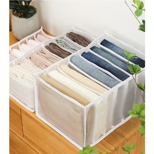Jeans Storage Bag Drawer Type Separation Household Fabric Storage Box Student Dormitory Storage Artifact