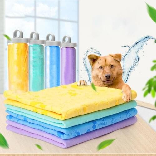Ultra Absorbent Quick Drying Printing Super Soft Puppy Cat Pet Polyester Towel Bathrobe Quick-drying Hair Prevent Pet Get Colds