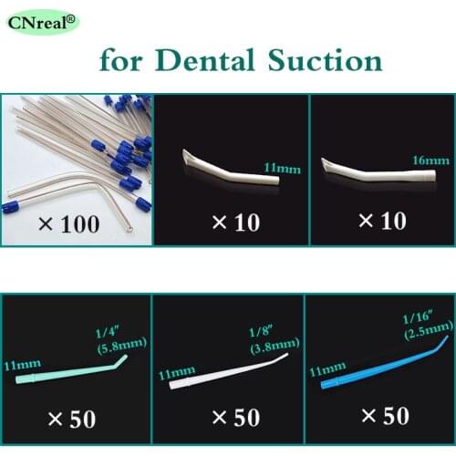Dental Saliva Ejector Suction Tips Pipes & Disposable Tube Surgical Aspirator (6 Types)