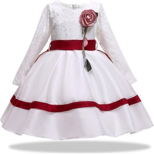 High Quality Lace Dress For Girls Kids Clothing Ball Gown Girls'Clothes Baby Girls Dress Children Birthday Party Prom Dresses