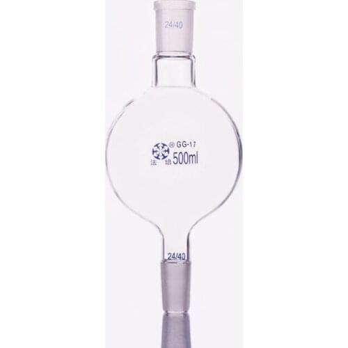 Liquid ball 500ml 24/40,No hookup,Solvent chromatographic analysis column reservoir bottle,Chromatography solvent storage bottle