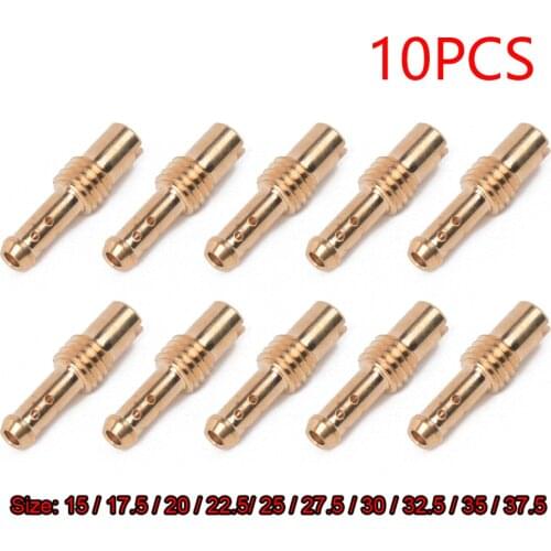 10pcs Pilot Jet 8 Bleed Holes Slow Pilot Jet Vice Injector Nozzle For MIKUNI VM/TM/TMX Carburetor 15-37.5