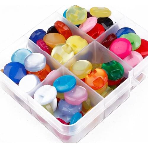 20L 12mm 50pcs Shirt Button Child Clothes Candy Color Eye Cat Resin Button Sewing Scrapbooking DIY Crafts Garment Accessories