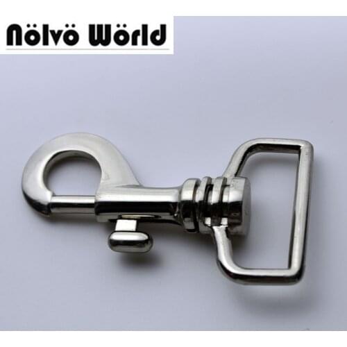 20pcs Silver finished snap hook 7.5*3.2cm 1.2 Inch metal zinc hardware for handbag hanger swivel hooks