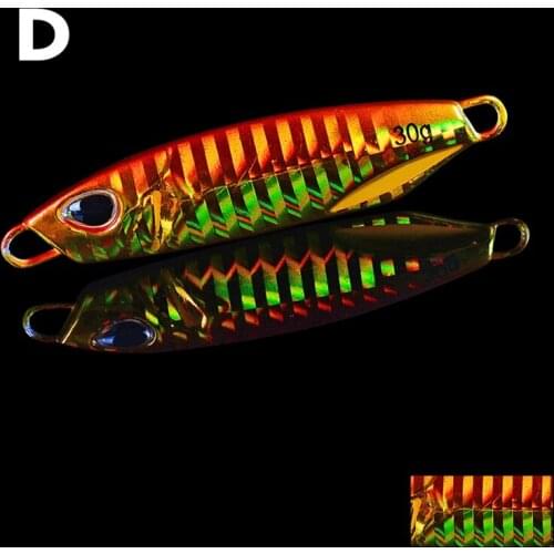 30g Artificial Bait Reusable Metal Sinking Casting Lure Minnow Fishing Lures Tools