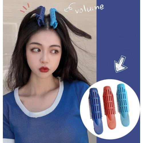 6 Pcs Hair Curler Clips Clamps Roots Perm Rods Styling Rollers Fluffy DIY Hair Tools Lightweight Easily Carrying Hair Part