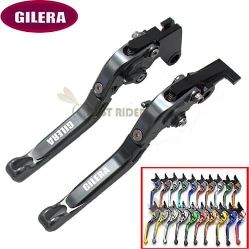 For GILERA Runner 200 2003-2008 Runner 125 1997-2002 Motorcycle Billet Aluminum Adjustable Short Left Right Brake Levers