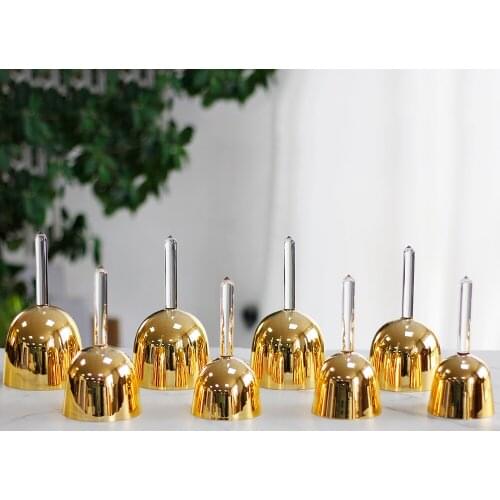 7pcs Chakra set 24k gold crystal singing bowls with handle and C D E F G A B musical note energy therapy or music concert