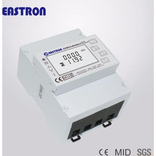 SDM630 Modbus V1 MID Mutli Function Four Module Three Phase (10)100A Direct Connection Digital Din Rail energy Meter,MID