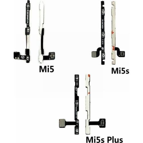 For Xiaomi Mi5 Mi5s Mi5Splus New Power on/off+Volume up/down Switch Button Flex Cable Repair Parts + Free shipping