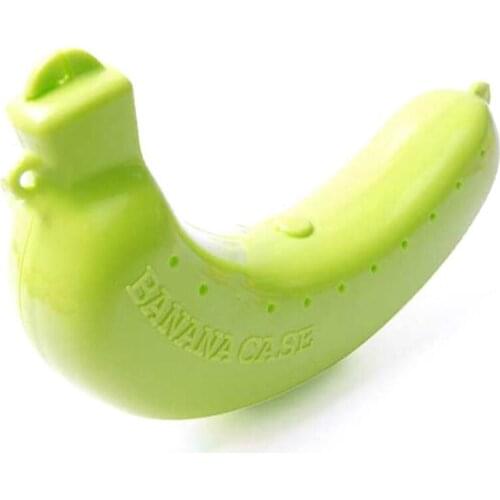 HFES Cute Fruit Banana Protector Box Holder Case Lunch Container Storage Banana Case Kitchen Tools Plastic