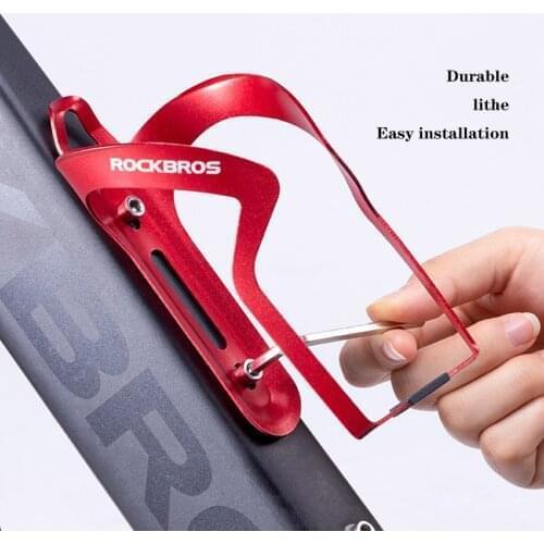 Water Bottle Cages Basic Bike Bicycle Alloy Aluminum Lightweight Water Bottle Holder Brackets Easy To Install Bicycle Accessorie