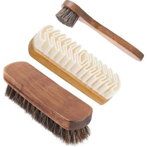 3pcs Shoe Cleaning Kit Brushes Polishing Mane Nubuck Suede PU Shoes Boots Care Brush Shoes Cleaner 2020 Calzador De Zapatos