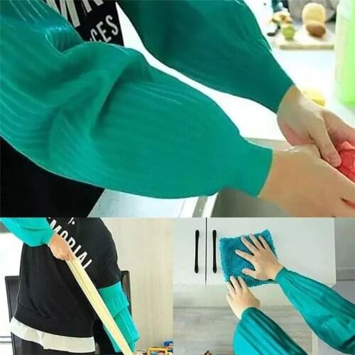 Latex Sleeves Waterproof Home Cleaning Cooking Reusable Elastic Cuffs 40CM Durable Latex sleeves Cleaning Accessories Drop ship