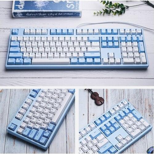 87/108 Keys Mechanical Keyboard Red Brown Black Green Mechanical Shaft Gamer Keyboard LED Backlit for PC