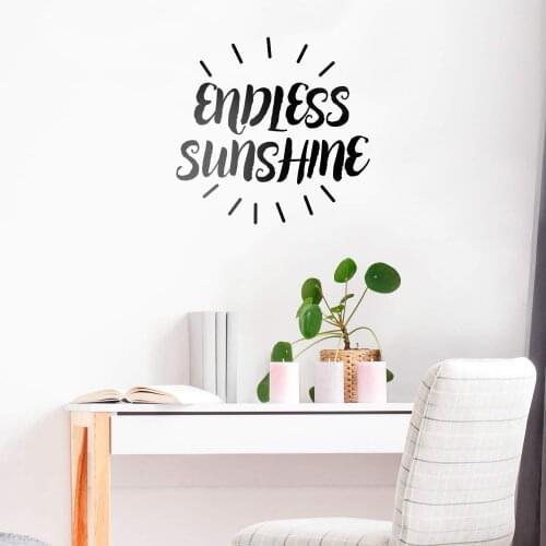 Lovely sunshine Home Decoration Accessories Living Room Bedroom Wall Art Decal