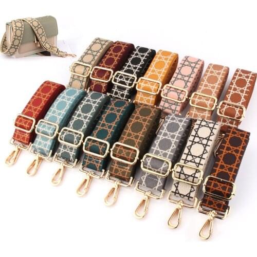 1PC Nylon Bag Strap Women Shoulder Crossbody Bag Belt Colorful Wide Strap Bag Part Accessories Female Messenger Bag Strap Handle