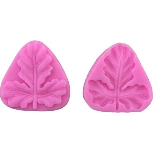 New DIY cake mold leaf sugar turning silicone mold e158