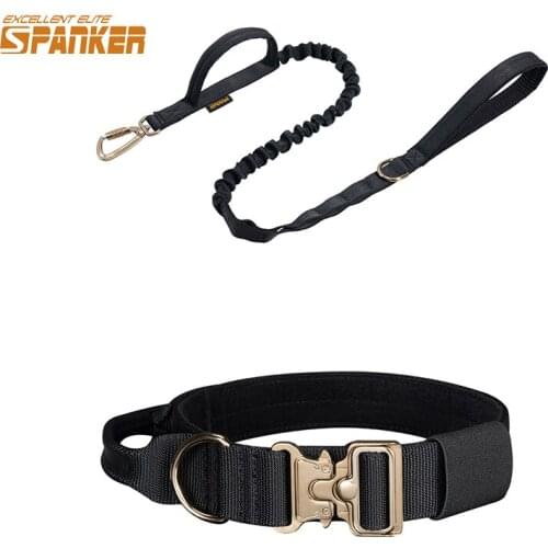 EXCELLENT ELITE SPANKER Dog Collar Leash Large and Medium-Sized Dog Leash and Dogs Collar Outdoor Training/Running Pet Supplies