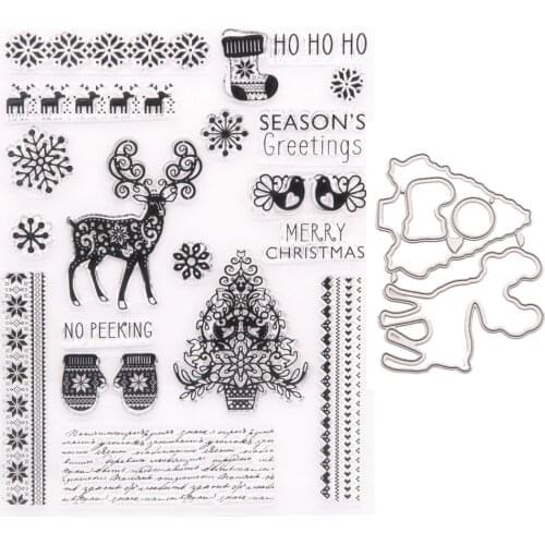 Christmas fairy deer Metal Cutting Dies And Stamps for DIY Scrapbooking Album Paper Cards Decorative Crafts Embossing Die Cuts