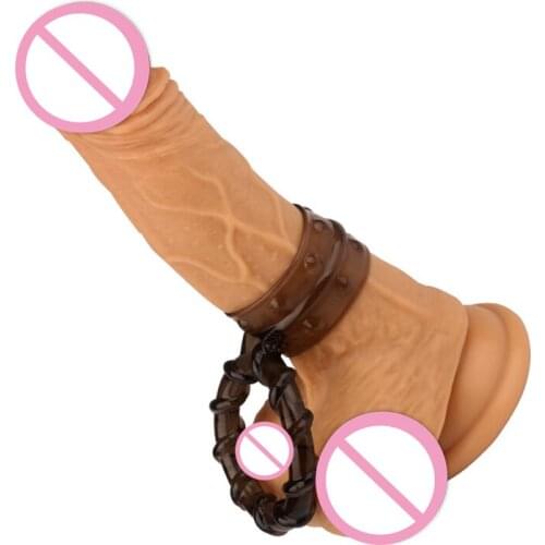 Sex Toy Male Chastity Cage Cock Ring Soft Scrotum Bondage Cock Sleeve Penis Ring Sex Product for Men Sperm Lock Protection Rings