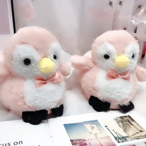 Cute Cartoon Net Red Penguin Indoor Women Shoes Soft Comfortable Winter Plush Keep Warm Couple Bag with Home Cotton Slippers