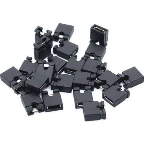 100pcs Pin Header Jumper blocks Connector 2.54 mm for 3 1/2 Hard Disk Drive CD/DVD Drive Motherboard and/or Expansion Card G25