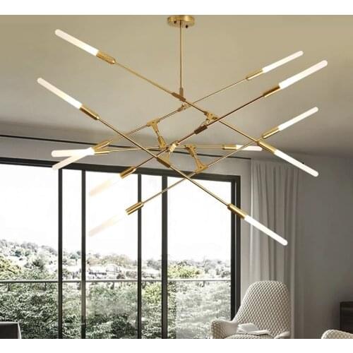 Modern Led Gold Chandelier Creative Glass Lamp For Living Dining Room Bedroom Home Decor Lighting Fixture Indoor Luminaire