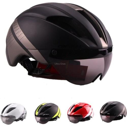 Outdoor Sports Motorcycle Cycling Helmet Bicycle Riding Protective Helmets with Goggles Integrally-molded Road Bike Helmet