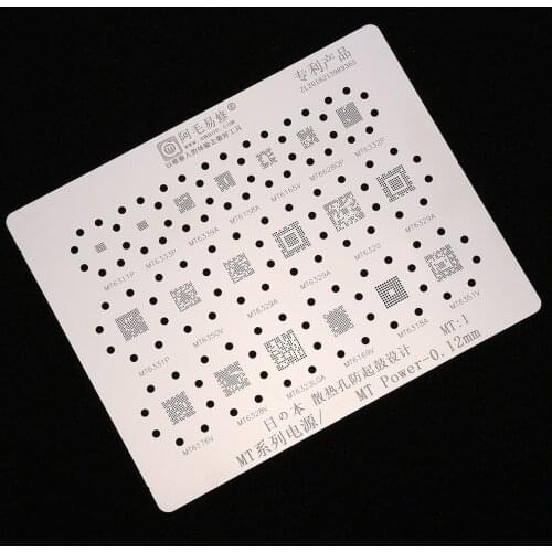 BGA Reballing Stencil for MT6311P MT6333P MT6339A MT6158A MT6320 MT6329A MT6318A Power IC BGA Reballing Tin Mesh Solder Template