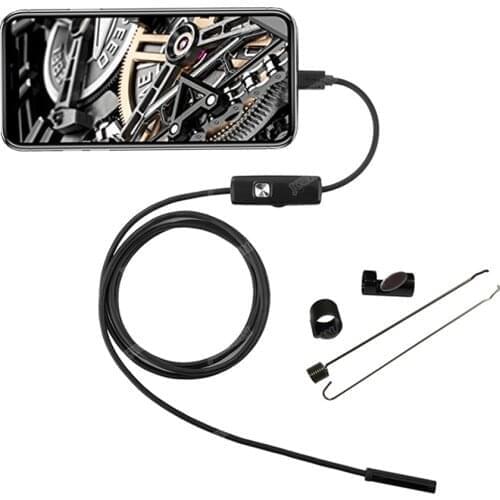 Endoscope Camera 5M 10M Hard Cable 5.5mm Lens USB Endoscope With Led Light Borescope For PC Android Phone Tablet