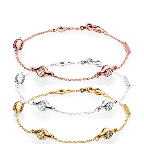 New Fashion 925 Sterling Silver Authentic Love Pod Fresh Bracelet Original Women Delicate Jewelry Birthday Christmas Gift