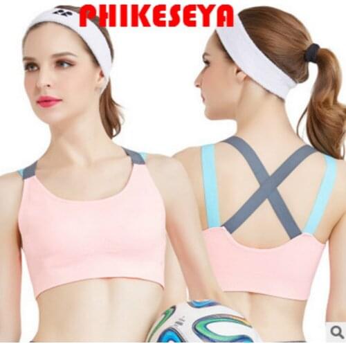 Women Fitness Bras Sport padded compression sport bra top Sportswear Quick dry elastic crop top sexy running top yoga bra