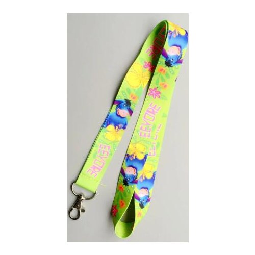 1 pcs Popular cartoon Eeyore green Lanyard Key Chains Neck lanyard Gifts Party Favors