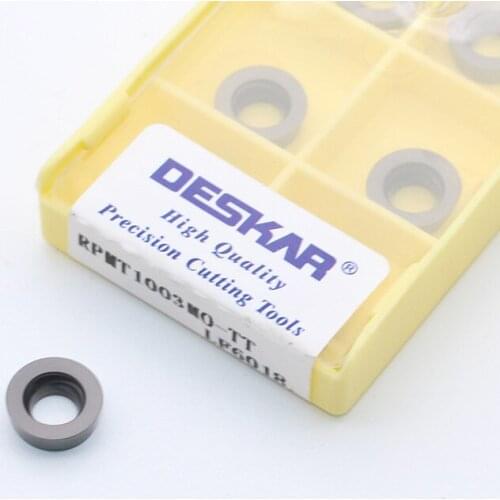 10pcs RPMT1003MO TT Carbide Milling Inserts Endmill Face Mill Cutter Tool