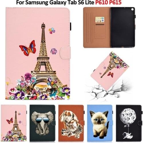 2020 New Cute Ultra Slim Case Cover for Samsung Galaxy Tab S6 Lite 10.4 SM-P610 SM-P615 Tablet Shell for Tab S6 Lite +Touch Pen