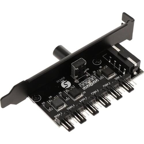 4-Pin Power 6 Channels PC Case CPU Cooler Cooling Fan Speed Controller