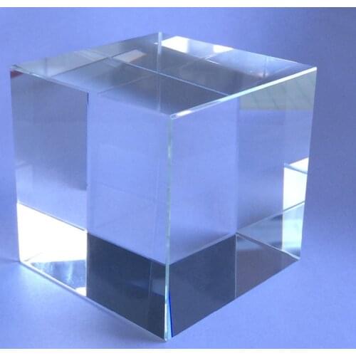 Free shipping 60*60*60mm Clear K9 Crystal Blank Paperweight For Customized 3d or 2d laser Crystal Cube For Business Gifts