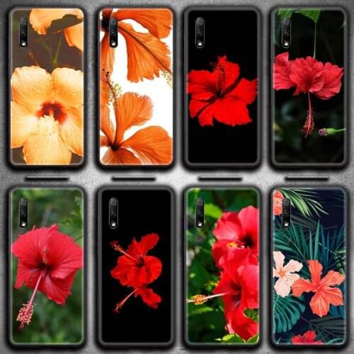 Hibiscus Flower Phone Case for Huawei Honor 30 20 10 9 8 8x 8c v30 Lite view 7A pro